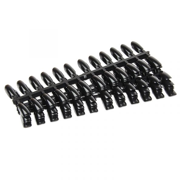 Типсы отрывные черные, для дизайна, 10 шт/уп