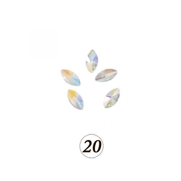 Цветные фигурные стразы в ассортименте, 5 шт/уп, изображение 21