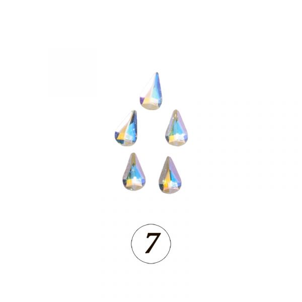 Цветные фигурные стразы в ассортименте, 5 шт/уп, изображение 8