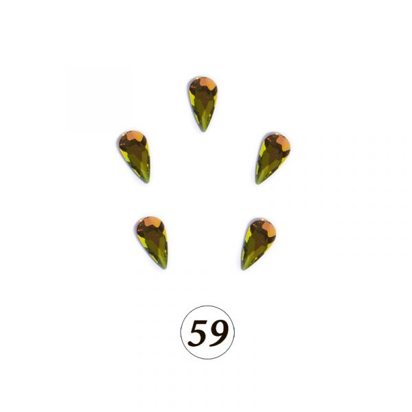 Цветные фигурные стразы в ассортименте, 5 шт/уп, изображение 61