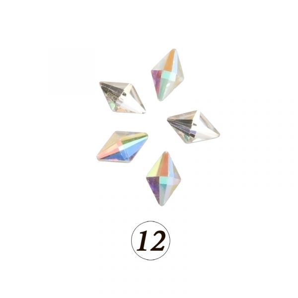 Цветные фигурные стразы в ассортименте, 5 шт/уп, изображение 13