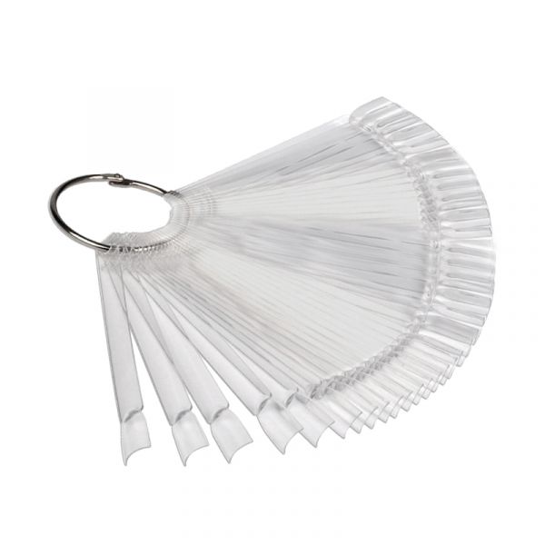 Палитра для лаков "веер", прозрачная 48 шт