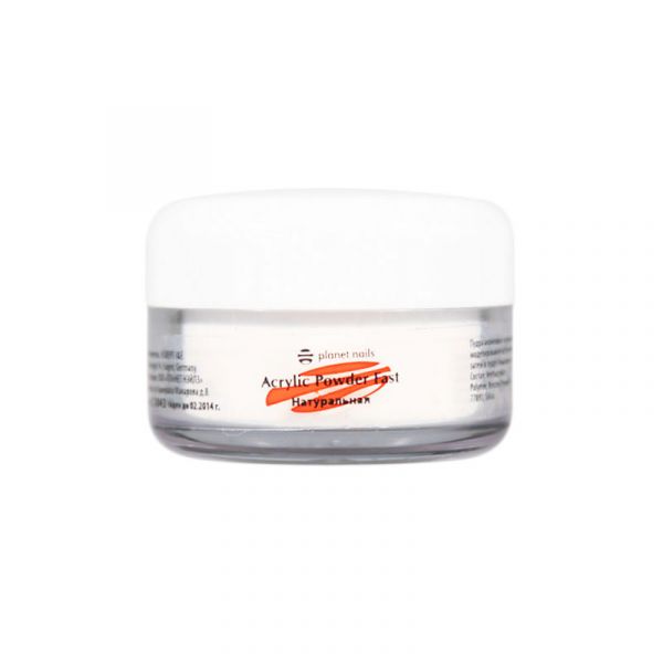 Пудра акриловая Planet Nails - быстросохнущая, натуральная 15г.