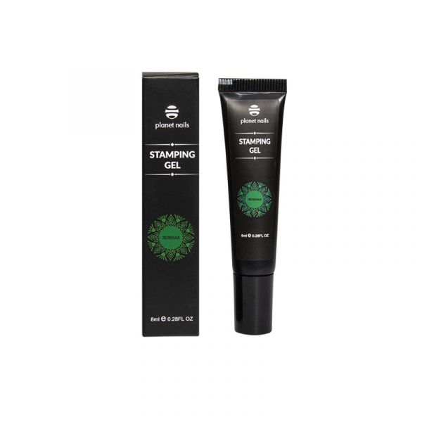 Гель-краска Planet Nails Stamping Gel зеленая, 8мл, изображение 3