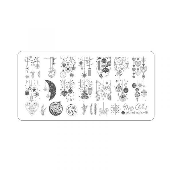 Пластина для Stamping Nail Art №48