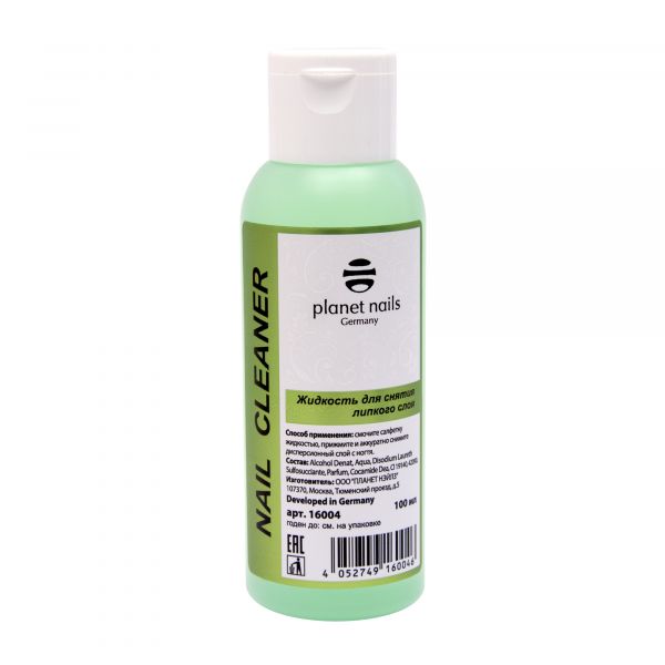 Жидкость для снятия липкого слоя Planet Nails - Nail Cleaner 100мл.