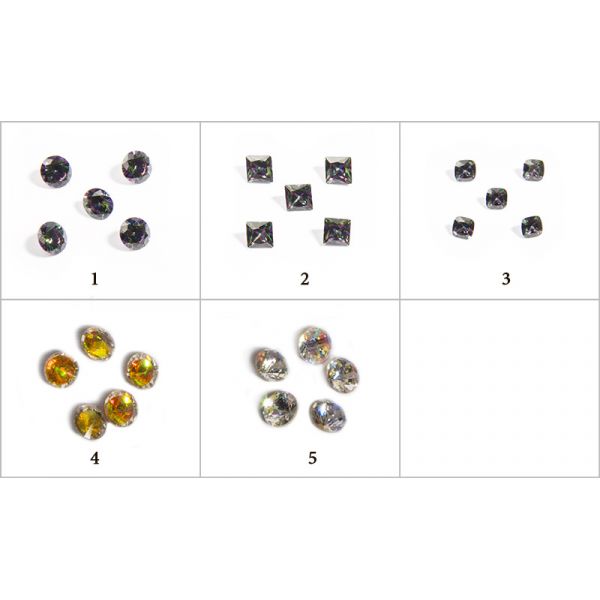 Крупные конусные стразы, 5шт/уп, изображение 3