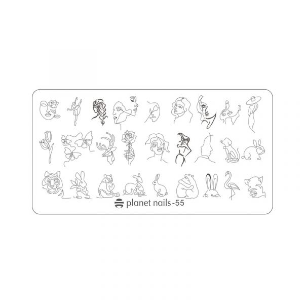 Пластина для Stamping Nail Art №55