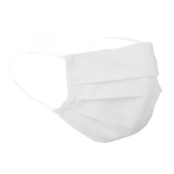 Маска защитная мастера 3-х слойная, белая, 25 шт/уп