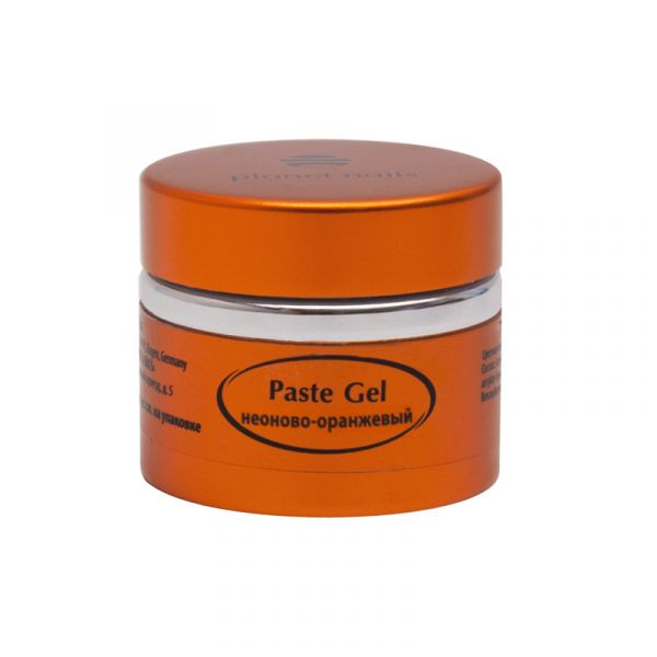 Гель-паста Planet Nails неоново-оранжевая 5г, изображение 3