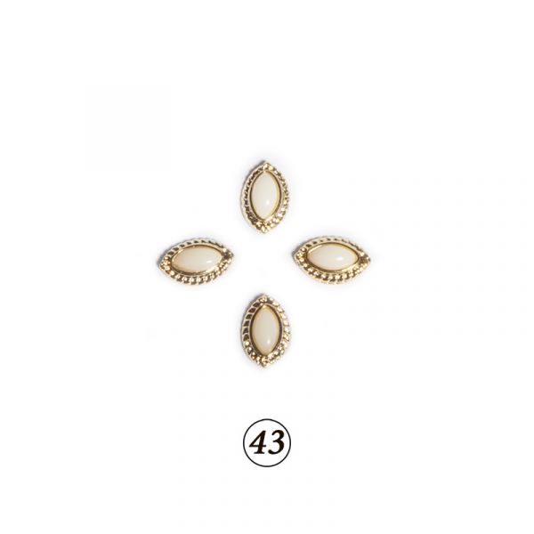 Натуральные камни в оправе в ассорт. 4 шт/уп, изображение 35