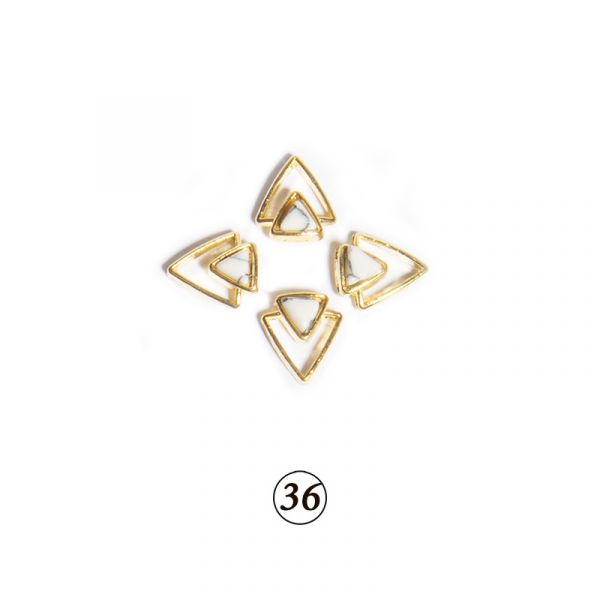 Натуральные камни в оправе в ассорт. 4 шт/уп, изображение 28