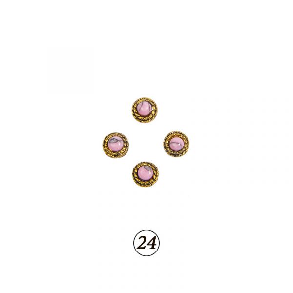 Натуральные камни в оправе в ассорт. 4 шт/уп, изображение 22