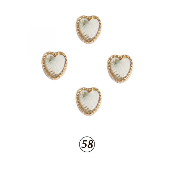 Натуральные камни в оправе в ассорт. 4 шт/уп, изображение 50