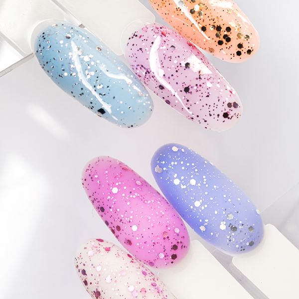 Гель-лак Planet Nails, "PRESTIGE" - MATTE TOP PARTY SILVER , без липкого слоя, 8мл, изображение 3