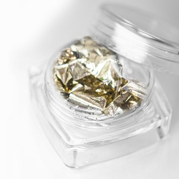 Фольга для ногтей поталь, в банке, изображение 2