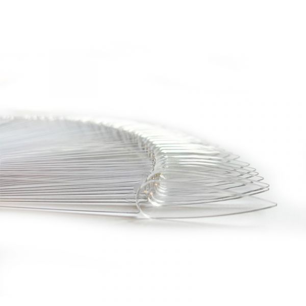 Палитра для лаков "веер", прозрачная 48 шт, острая форма, изображение 4