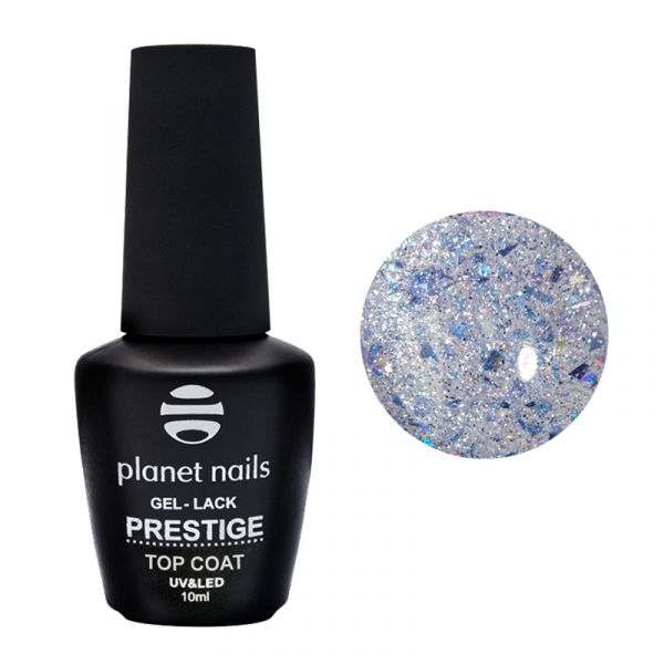Гель-лак Planet Nails, "PRESTIGE" - TOP SHINE Moon, без липкого слоя, 10 мл, изображение 3
