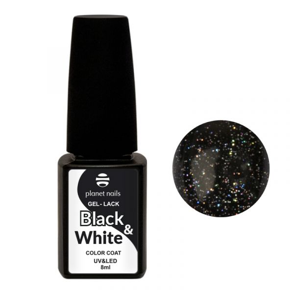 Гель-лак Planet Nails, "Black&White" - 445, 8мл