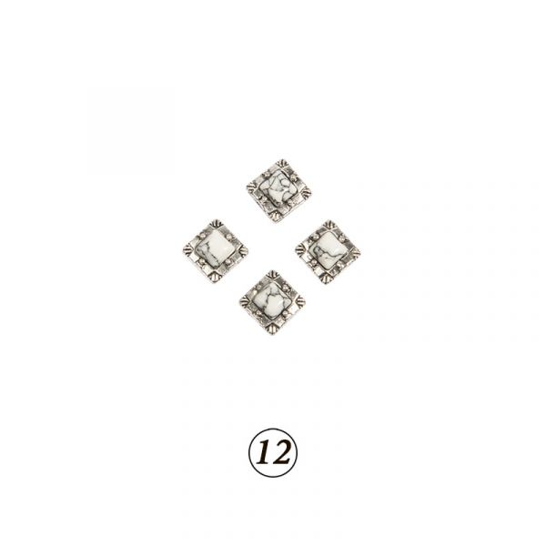 Натуральные камни в оправе в ассорт. 4 шт/уп, изображение 12