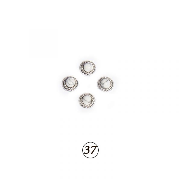 Натуральные камни в оправе в ассорт. 4 шт/уп, изображение 29