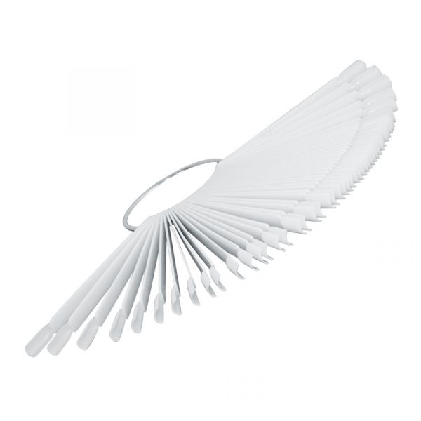 Палитра для лаков "веер" натуральная,  48 шт