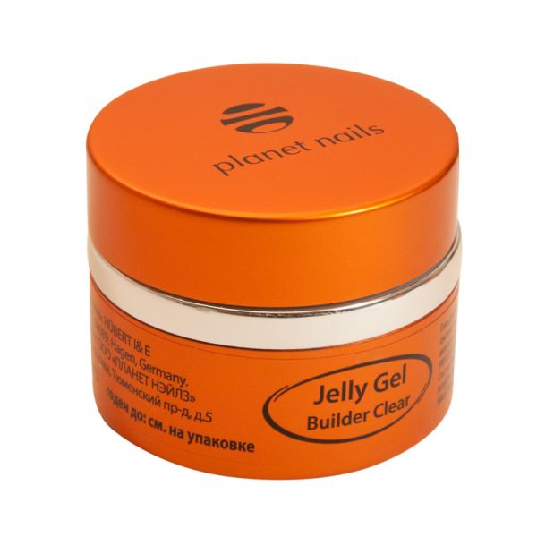 Гель-желе Planet Nails - Clear Builder Jelly Gel конструирующий, прозрачный 30г, изображение 2