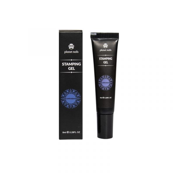 Гель-краска Planet Nails Stamping Gel сиреневая, 8мл, изображение 3