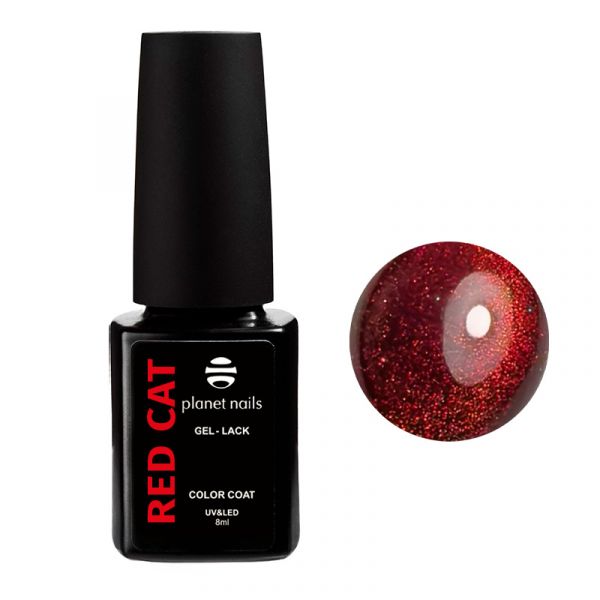 Гель-лак Planet Nails, "Red Cat" - 14689, 8мл, изображение 2