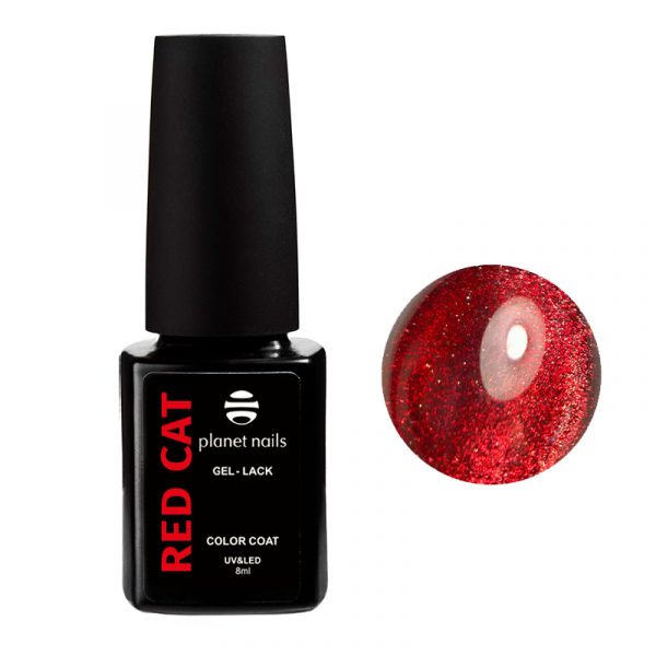 Гель-лак Planet Nails, "Red Cat" - 14687, 8мл, изображение 3