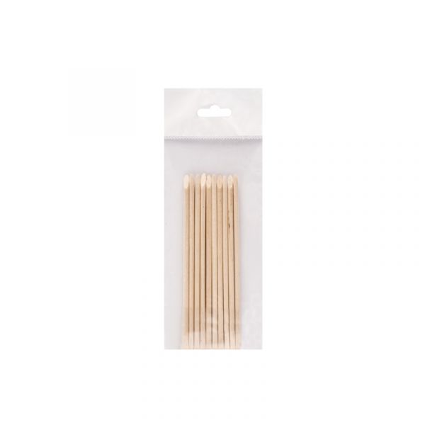 Палочка маникюрная деревянная 10 см, 10 шт/уп