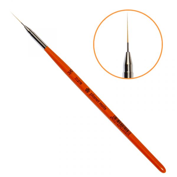 Кисть Planet Nails для дизайна лайнер, длинная, синтетика №3/0