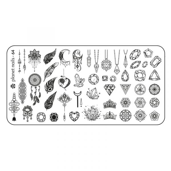 Пластина для Stamping Nail Art №64
