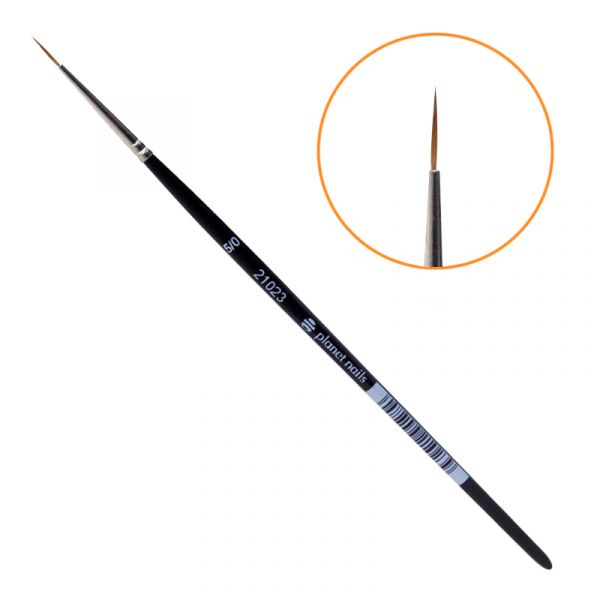 Кисть Planet Nails для дизайна острая, волосок №5/0