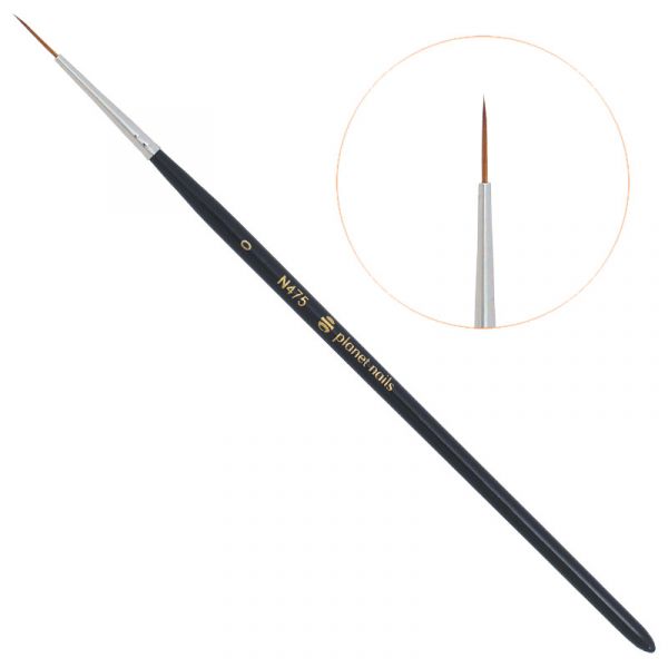 Кисть Planet Nails для дизайна круглая длинная № 0 (475.0)