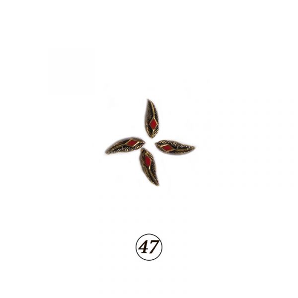 Натуральные камни в оправе в ассорт. 4 шт/уп, изображение 39