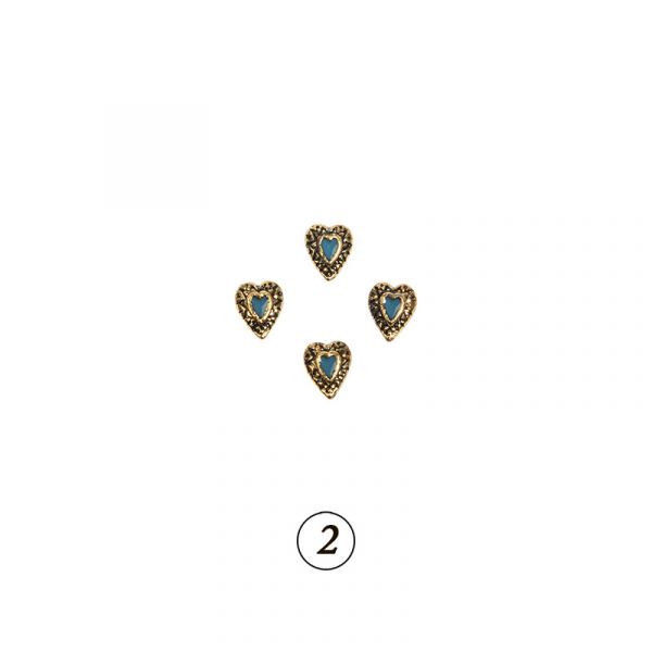 Натуральные камни в оправе в ассорт. 4 шт/уп, изображение 3