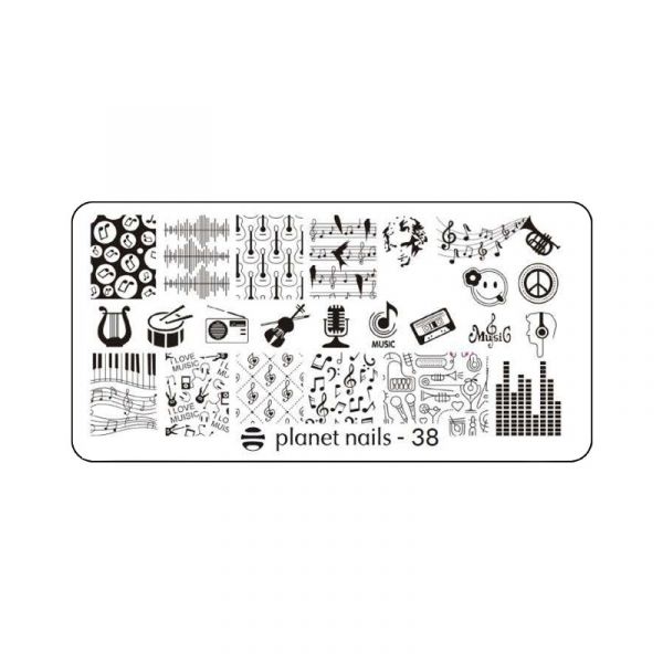 Пластина для Stamping Nail Art №38