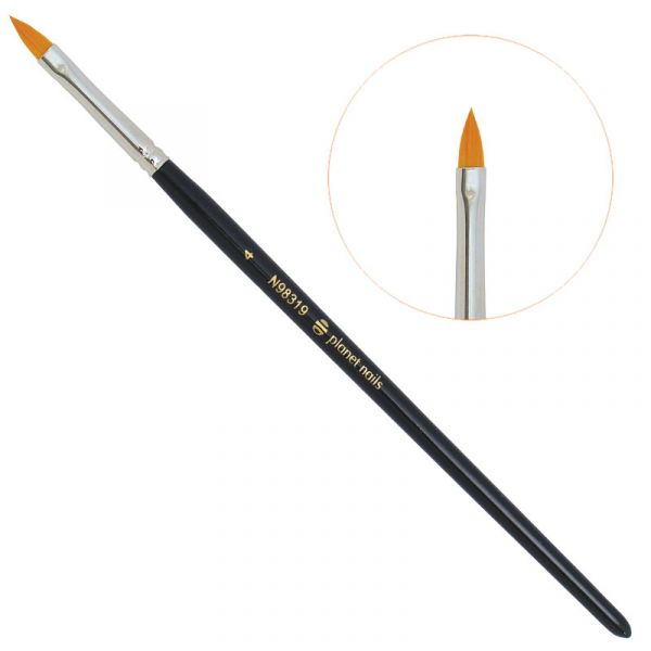 Кисть Planet Nails гелевая "язык" № 4 (98319.4)