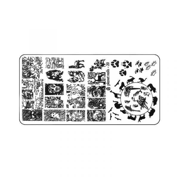 Пластина для Stamping Nail Art №20