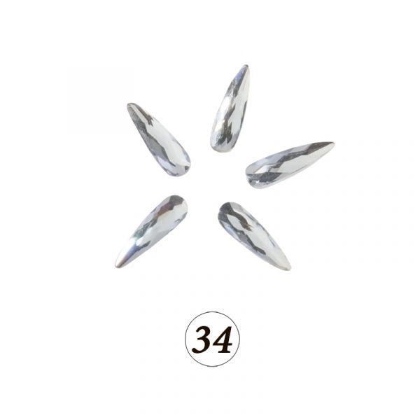 Цветные фигурные стразы в ассортименте, 5 шт/уп, изображение 35