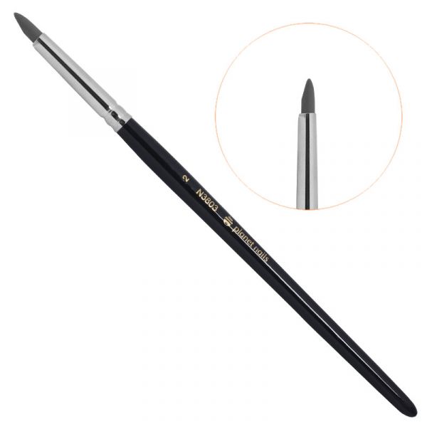 Кисть Planet Nails с резиновым наконечником для французского маникюра (3803.2)