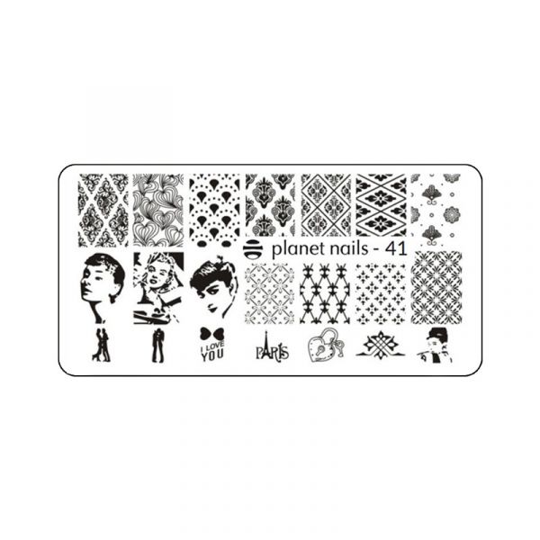 Пластина для Stamping Nail Art №41