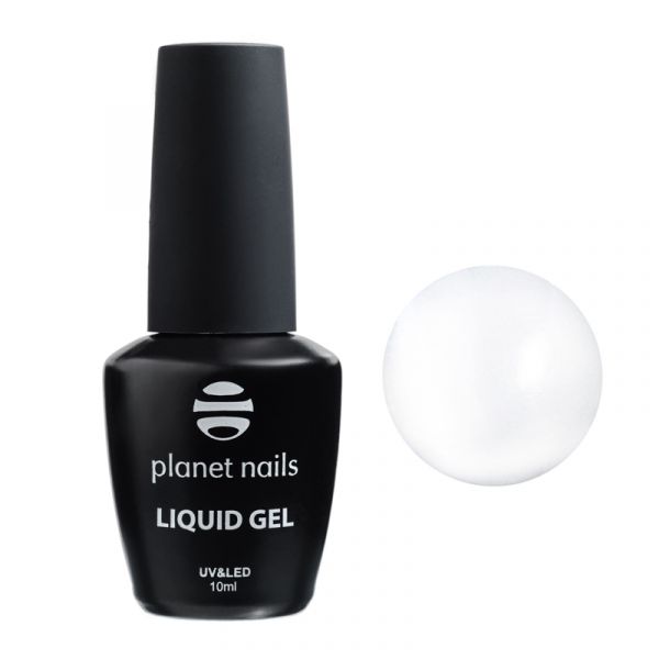 Гель Planet Nails - LIQUID GEL CLEAR, моделирующий гель, прозрачный,  10 мл, изображение 2