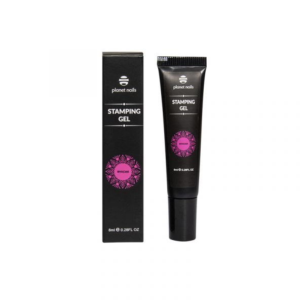 Гель-краска Planet Nails Stamping Gel фуксия, 8мл, изображение 3