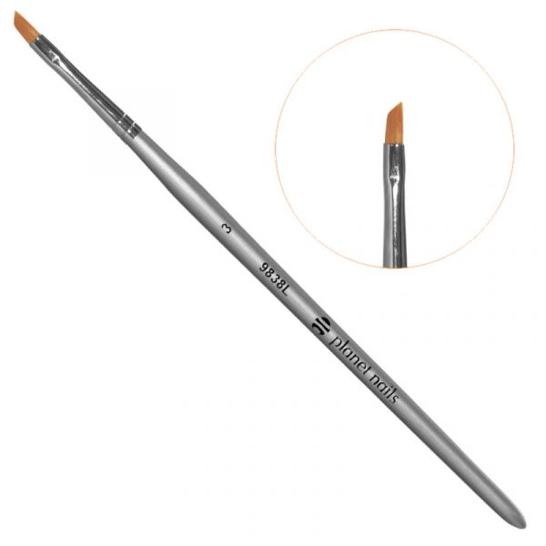 Кисть Planet Nails скошенная № 3 (9838L.3)
