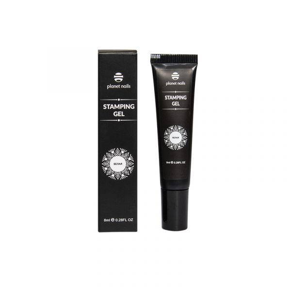 Гель-краска Planet Nails Stamping Gel белая, 8мл, изображение 3
