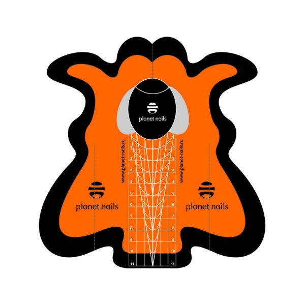 Формы для наращивания Стилеты оранжевые, 10 шт/уп