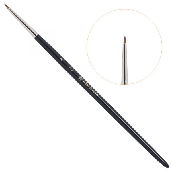 Кисть Planet Nails для дизайна круглая № 2 (317.2)