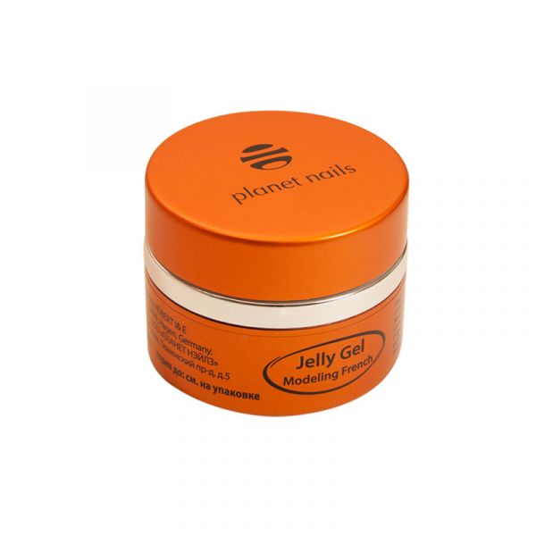 Гель-желе Planet Nails - Modeling French Jelly Gel высокой степени вязкости, ярко-белый 15гр, изображение 2